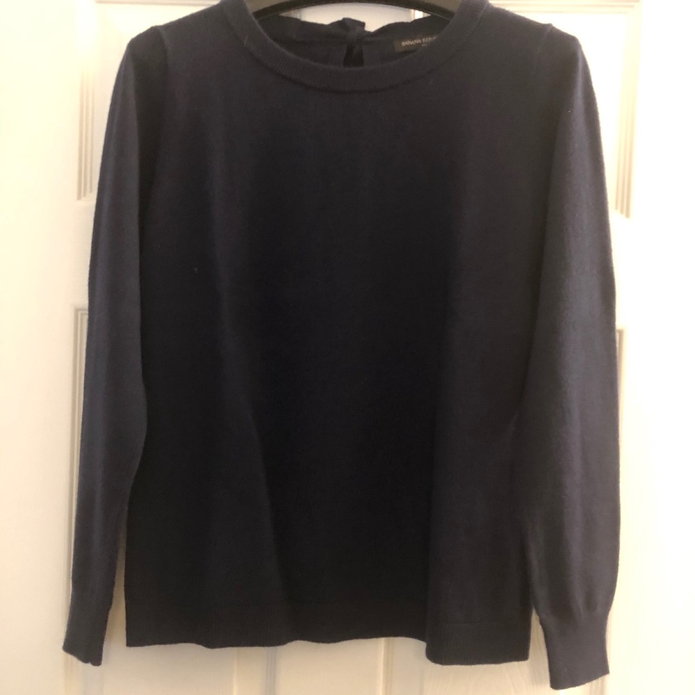 Banana Republic Navy Bow Sweater
